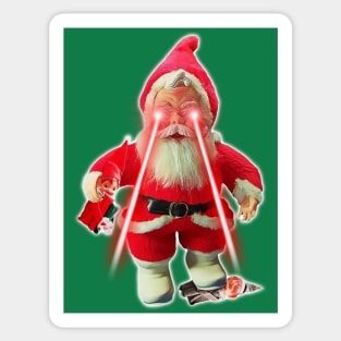 Santazilla Sticker